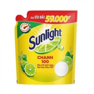 NƯỚC RỬA BÁT SUNLIGHT CHANH TÚI 2.6KG
