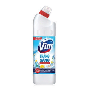 TẨY BỒN CẦU VIM GEL TRẮNG SÁNG CHANH SẢ 880ML